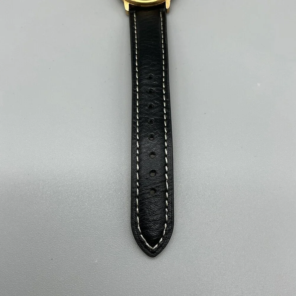 The Sharper Image Mens Watch 32mm White Dial Moon Phase Date Swiss New Battery